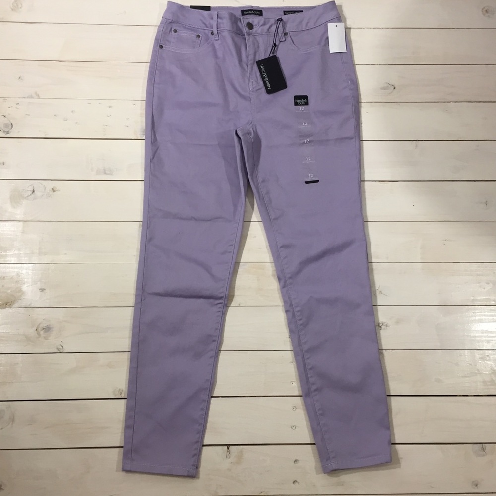 NWT Needle & Cloth Purple High Waist Skinny Ankle